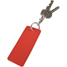 Load image into Gallery viewer, Resi Plus GRS recycled rectangle charm keychain — Brick (detail)
