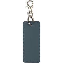 Load image into Gallery viewer, Resi Plus GRS recycled rectangle charm keychain — Hale Blue (front)