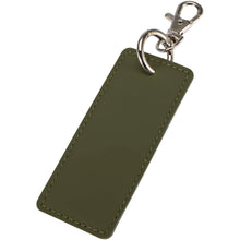 Load image into Gallery viewer, Resi Plus GRS recycled rectangle charm keychain — Forest green
