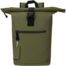 Load image into Gallery viewer, Resi Plus GRS recycled rectangle charm keychain — Forest green (detail 2)