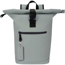 Load image into Gallery viewer, Resi Plus GRS recycled rectangle charm keychain — Grey (detail 2)