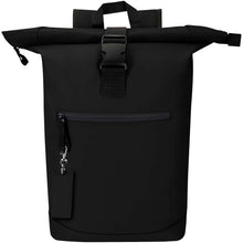 Load image into Gallery viewer, Resi Plus GRS recycled rectangle charm keychain — Black (detail 2)