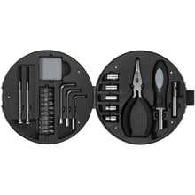 Load image into Gallery viewer, Rage 25-piece tyre-shaped tool set — Silver / Black (detail)