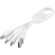 Load image into Gallery viewer, Troup 4-in-1 charging cable with type-C tip — White