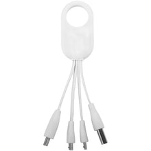 Load image into Gallery viewer, Troup 4-in-1 charging cable with type-C tip — White (front)