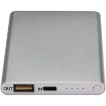 Load image into Gallery viewer, Pep 4000 mAh power bank — Silver (detail)