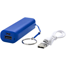 Load image into Gallery viewer, Span 1200 mAh power bank — Royal blue (detail)