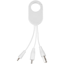 Load image into Gallery viewer, Troop 3-in-1 charging cable — White (front)