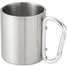 Load image into Gallery viewer, Alps 200 ml insulated mug with carabiner — Silver
