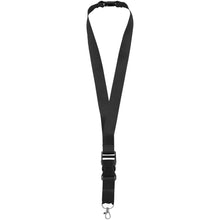 Load image into Gallery viewer, Yogi lanyard detachable buckle break-away closure — Black