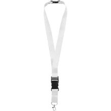 Load image into Gallery viewer, Yogi lanyard detachable buckle break-away closure — White