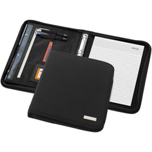 Load image into Gallery viewer, Stanford deluxe A4 zippered portfolio — Black