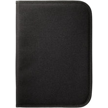Load image into Gallery viewer, Berkely A4 zippered portfolio — Black (front)