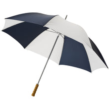 Load image into Gallery viewer, Karl 30" golf umbrella with wooden handle — Navy / White