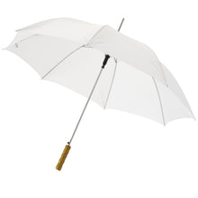 Load image into Gallery viewer, Lisa 23" auto open umbrella with wooden handle — White