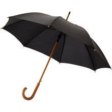 Load image into Gallery viewer, Kyle 23" auto open umbrella wooden shaft and handle — Black