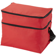 Load image into Gallery viewer, Oslo 2-zippered compartments cooler bag 13L — Red (detail)