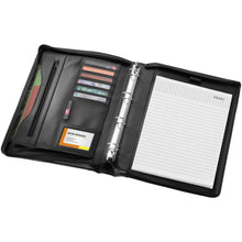 Load image into Gallery viewer, Ebony A4 briefcase portfolio — Black (detail 2)