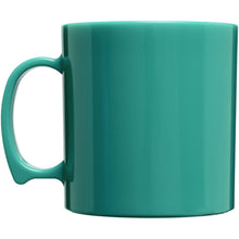 Load image into Gallery viewer, Standard 300 ml plastic mug — Aqua (back)