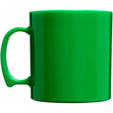 Load image into Gallery viewer, Standard 300 ml plastic mug — Green (back)