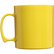 Load image into Gallery viewer, Standard 300 ml plastic mug — Yellow (back)