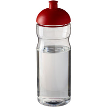 Load image into Gallery viewer, H2O Active® Base 650 ml dome lid sport bottle — Transparent / Red