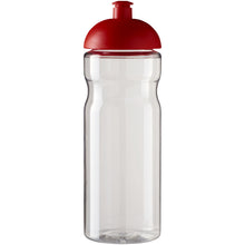 Load image into Gallery viewer, H2O Active® Base 650 ml dome lid sport bottle — Transparent / Red (front)