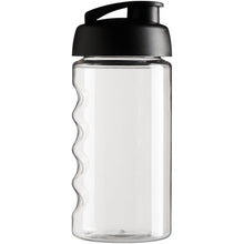 Load image into Gallery viewer, H2O Active® Bop 500 ml flip lid sport bottle — Transparent / Black (back)