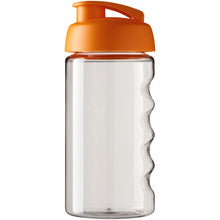 Load image into Gallery viewer, H2O Active® Bop 500 ml flip lid sport bottle — Transparent / Orange (front)