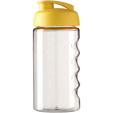 Load image into Gallery viewer, H2O Active® Bop 500 ml flip lid sport bottle — Transparent / Yellow (front)