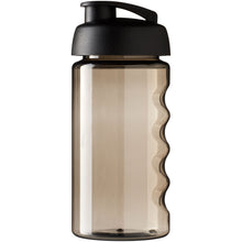 Load image into Gallery viewer, H2O Active® Bop 500 ml flip lid sport bottle — Charcoal / Black (front)