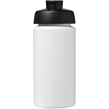 Load image into Gallery viewer, Baseline® Plus grip 500 ml flip lid sport bottle — White / Black (front)