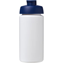 Load image into Gallery viewer, Baseline® Plus grip 500 ml flip lid sport bottle — White / Blue (front)