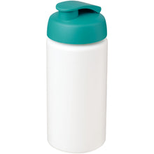 Load image into Gallery viewer, Baseline® Plus grip 500 ml flip lid sport bottle — White / Aqua