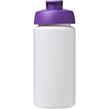 Load image into Gallery viewer, Baseline® Plus grip 500 ml flip lid sport bottle — White / Purple (front)