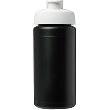 Load image into Gallery viewer, Baseline® Plus grip 500 ml flip lid sport bottle — Black / White (front)