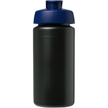 Load image into Gallery viewer, Baseline® Plus grip 500 ml flip lid sport bottle — Black / Blue (front)