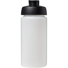 Load image into Gallery viewer, Baseline® Plus grip 500 ml flip lid sport bottle — Transparent / Black (front)