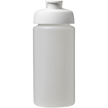 Load image into Gallery viewer, Baseline® Plus grip 500 ml flip lid sport bottle — Transparent / White (front)