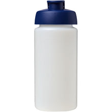 Load image into Gallery viewer, Baseline® Plus grip 500 ml flip lid sport bottle — Transparent / Blue (front)