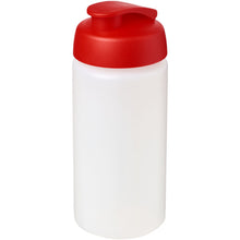 Load image into Gallery viewer, Baseline® Plus grip 500 ml flip lid sport bottle — Transparent / Red