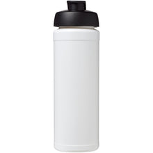 Load image into Gallery viewer, Baseline® Plus grip 750 ml flip lid sport bottle — White / Black (front)