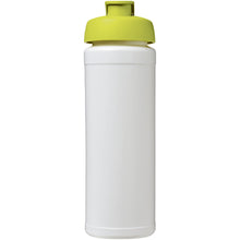 Load image into Gallery viewer, Baseline® Plus grip 750 ml flip lid sport bottle — White / Lime (front)