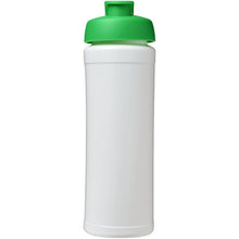 Load image into Gallery viewer, Baseline® Plus grip 750 ml flip lid sport bottle — White / Green (front)