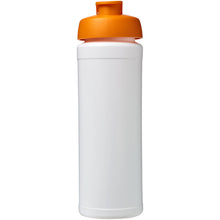 Load image into Gallery viewer, Baseline® Plus grip 750 ml flip lid sport bottle — White / Orange (front)