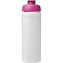 Load image into Gallery viewer, Baseline® Plus grip 750 ml flip lid sport bottle — White / Pink (front)