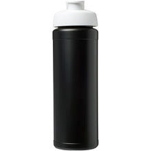 Load image into Gallery viewer, Baseline® Plus grip 750 ml flip lid sport bottle — Black / White (front)