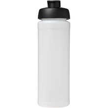 Load image into Gallery viewer, Baseline® Plus grip 750 ml flip lid sport bottle — Transparent / Black (front)