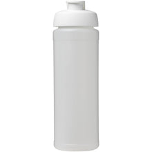 Load image into Gallery viewer, Baseline® Plus grip 750 ml flip lid sport bottle — Transparent / White (front)
