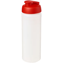 Load image into Gallery viewer, Baseline® Plus grip 750 ml flip lid sport bottle — Transparent / Red